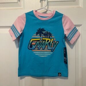 RAGS Gnarly Graphic Tee – Retro Surf Shirt Cotton Modal Blend 2T NWT